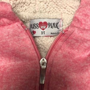 Pink hoodie size 3t